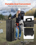 VEVOR 5.5 Cu.ft Weatherproof Hard Case with 3 Handles Large Capacity Case Black V952-FFYSTX72LFYCXYXH8V0