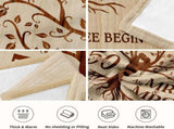 Happy 50th Anniversary Wedding, Flannel Soft Blanket Decor, Golden 50th Anniversary Romantic V1258-DP02-C-1142