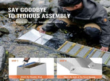 Gold Panning Kit With Sluice Box, 50" Aluminum Gold Mining Equipment, 23 PCS Gold Prospecting Kit V952-TJC50YC9YCLHBEW55V0