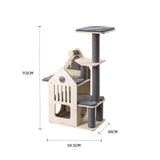 HONEYPOTCAT Deluxe Two-Level Cat Villa - 113cm V390-210195