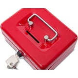 Steel Money Box Lockable And Portable 12.5X9.5X6Cm With Coin Slot Suitable As Piggy Bank, Small V1188-MS-227-1095