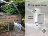 Electric Portable Outdoor Shower ABS Body / USB Charging / 164cm Kink-Resistant Hose / Strong V1232-HWLYQ-001