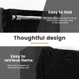Wire Shelving Unit Cover, Waterproof Dustproof 210D Zipper Rack Cover, Black 36 x 18 x 72 In V1188-MS-721-019