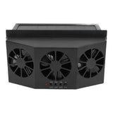 Car Exhaust Fan Solar Powered 3 Fans Ventilation Cooling Odor and Humidity Removal Auto Ventilator V1294-YM0901-3113240151012