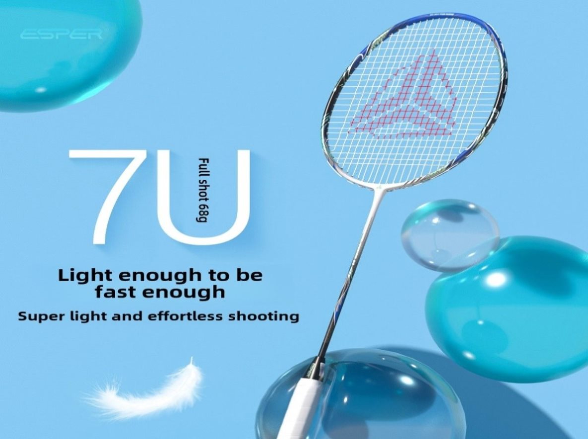 ESPER Explorer V2 Susanoo 7U Ultra-Light Badminton Racket 30T/40T High ...