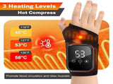 Black 2-piece Electric Heating Wrist Massager with and Hot Compress - 3 Heat Levels, 3 V888-ELOSUNG50618