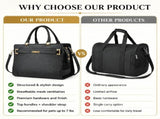Fashion Dog Purse Carrier for Small Dogs with Shoulder Strap - PU Leather Pet Carrier for Dogs and V1192-AZ-W-26492