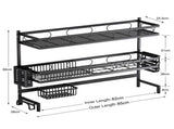 85cm 3 tier Over Sink Dish Drying Rack Drainer Kitchen Cutlery Holder Storage Organizer V324-CS-KITRACK85CM