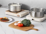 4 QT Saucepan, Stainless Steel Saucepan with Glass Lid, Multipurpose Nonstick Stainless Steel Small V952-BXGJG4QT1JTWFU824001V0