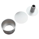 Plated Silver Metal Cake Pan with Removable Bottom Ideal for Baking and Cake Making V1192-AZ-W-19272