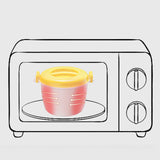 Microwave Rice Cooker, Microwavable Food Container, Convenient Cooker for Microwave, Plastic Micro V1189-LWWAL-20260401-05841