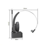 Bluetooth Wireless Headset with Mic and Charging Dock for PC and Call Center Use V1263-JX-6996