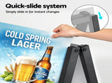 A1 Frame Sign Stand Double Sided Poster Display Board Outdoor Advertising 60x90cm SIB-AD-60X90-BK