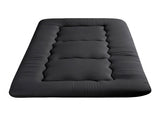 Giselle Bedding 10cm Japanese Floor Mattress Foldable Futon Mattress Washable Cover Straps FM-FUTON-100-10-BK