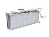 Kartrite 6ft Aluminium Foldable Wheelchair Ramp Non-Slip R02 Silver RAM-WCR-R02-6FT