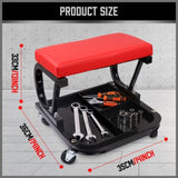 HORUSDY Rolling Creeper Seat Workshop Mechanic Stool Garage Repair Storage Tray V465-95222