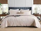 100% Cotton Embossed Ivory Haven Coverlet Bedspread Set V745-MMPAC061121Q13U