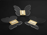 Wall Mounted Butterfly Hook Acrylic Coat Hanger Cute Hat Hooks for Bathroom Toilet Towel Robe V1370-AZ4-06129