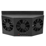Portable Solar Powered Car Ventilator Automobile Air Vent Ventilation Cooling Fan V1294-YM0901-3113200083311