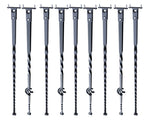Staircase Metals, 44'' x 1/2" Galvanized Steel Decorative Banister Spindles, 10 Pack Deck V952-ZXKLGZ10G43835UVDV0