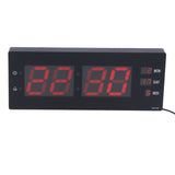LED Calendar Clock Innovative Night Light Electronic Wall Clock for Home Office LaboratoryEU Plug V1294-YM0901-3115210104711