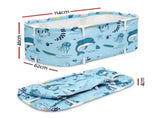Weisshorn Foldable Bathtub PVC Spa Bucket Inflatable Cushion 114x62cm Blue FB-PVC-120-BL