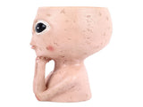 Head Planter Resin Unique Succulent Flower Pot Open Eyed Alien Face Planter Desktop Ornament with V1294-YM0710-3111230268911