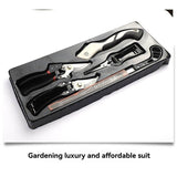 5Piece Garden Pruning Tool Set, Alloy Steel Pruning Shears & Folding Saw Kit, HeavyDuty Hand V1188-MS-901-009