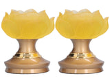 2 Set LED Buddhist Light Yellow Buddha Lamp Adjustable Buddhist Flower Light Buddhism SupplyAU Plug V1294-YM0710-3115210177113