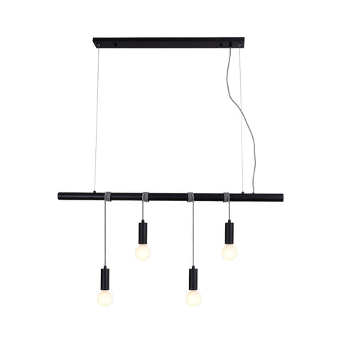 Bikkel 4 Lights Pendant Light - Black V558-LL002PL071B