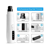 Pet Nail Grinder Dog Cat Electric Trimmer Turbo USB Rechargeable Claw Filer N9 V238-SUPDZ-33161850781776