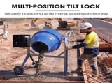 BAUMR-AG 250L Heavy-Duty Petrol Concrete Cement Mixer, 3hp 105cc Engine V219-TOLCCMBM25PA