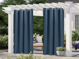 Pergola Outdoor Drapes,Blackout Patio Outdoor Curtains,Waterproof Outside Decor with Rustproof V1294-YM0901-H36624DBL-4