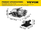 BS-0 Dividing Head 5 Inch, Precision Dividing Head Set with 5" 3-jaw Chuck & Tailstock Dividing V952-5CFDT000000000001V0