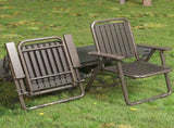 Coffee Portable Folding Chair - Outdoor Beach and Camping Recliner V888-ELOSUNG18321