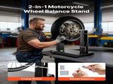 Motorcycle Wheel Balancer, 40 kg Capacity, Tire Balancer & Truing Stand with Adjustable Centering V952-ZXCLPHJDDPQPB8LAB001V0