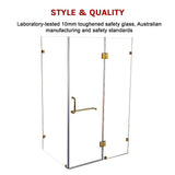 1000 x 900mm Frameless 10mm Glass Shower Screen By Della Francesca V63-830461