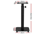 Alpha Speaker Stand 70-117cm Adjustable Height 2pcs STAND-SPEAKER-B-H117-BK2