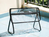 Transparent Hanging Storage Bag,Waterproof Shower Organizer with Hook and Snap Closure,Clear Dorm V1369-AZ3-W-14972