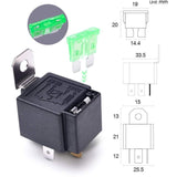6 pcs 12V 30A Fuse Relay Switch Harness Ato/Atc Blade Fuse, 5 Pin Spst Automotive Electrical Relays V1188-MS-227-2125