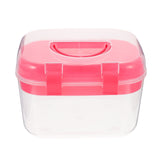 HOOWIFFY Plastic Sewing Box Red Large Capacity Double Layer Organizer for Home and Office Use with V1189-WXFWAL-20260326-02391