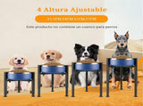 Dog Food Bowl Stand - Metal Elevated Dog Food Dispenser - Adjustable Dog Food Bowl Stand - Suitable V1188-ZXY-10085