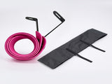 Universal Bicycle Rain Protection Kit - Rollable Pink TPE Mudguards & Black Waterproof Handlebar V888-ELOSUNG56548