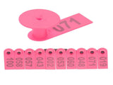 Numbered Ear Tag Marks Labels for Sheep Goats Farm Animal Livestock Feeding SuppliesRose Pink V1294-YM0901-3111200210911