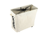 Corner Slim Foldable Oxford Cloth Laundry Basket Bin Mesh Drawstring Dirty Clothes Hamper with 4 V1294-YM0901-H20026BE