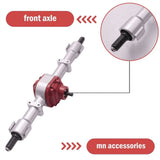 RC Car Front & Rear Complete Axle for MN D90 D91 D96 D99S MN90 MN96 MN99 MN99S 1/12 RC Car Upgrade V1369-AZ3-W-15378