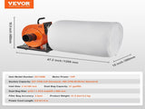 Dust Collector, 1HP 460 CFM Air Flow, Rolling Dust Collector with 80L Large Dust Collection Bag, 2.5 V952-JCQ1HPLSDTBD6SWIQV3