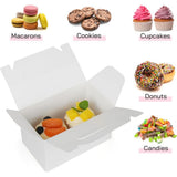 12 Pcs White Party Treat Boxes, Small Goodie Boxes ,Paper Treat Boxes,Kraft Paper Gift Box for V1192-AZ-W-17507