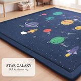 Soft Touch Ultra Plush Memory Foam Kids Star Galaxy Mat - 200 X 300 CM V262-LGH0019SG-1