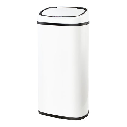 Devanti 68L Motion Sensor Bin Rubbish Automatic White SB-68L-S06-WH